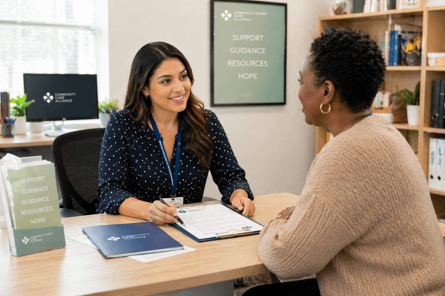 Maryland referral consultation reviewing community resource options
